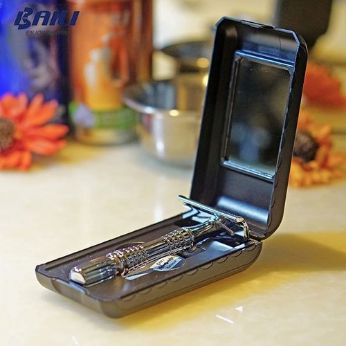 Manual Shaving Safety Blade Razor Shaver Handle Barber Men