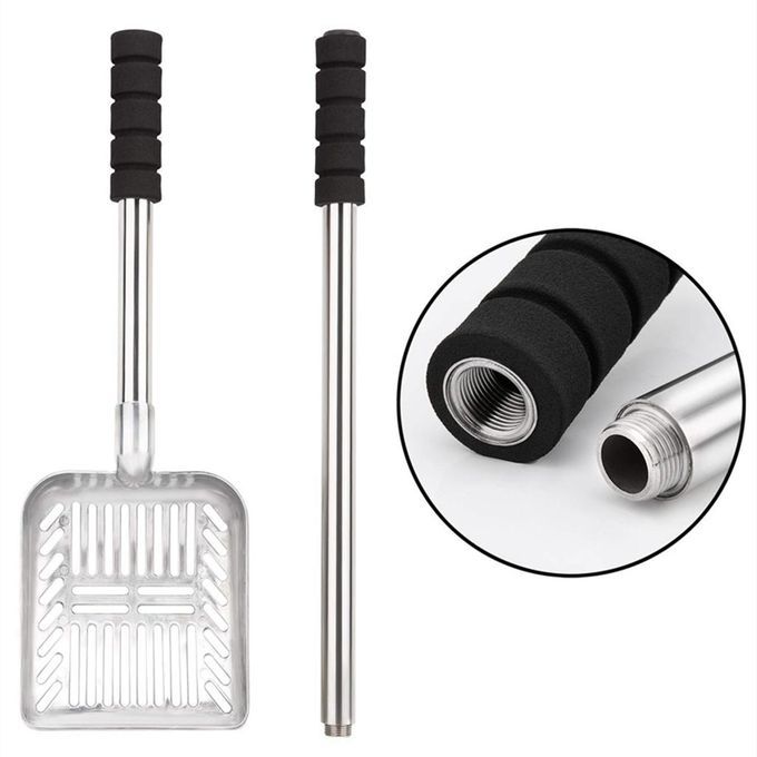Cat Litter Shovel Sturdy Non-Slip Handle Sifter Flexible For Kitty