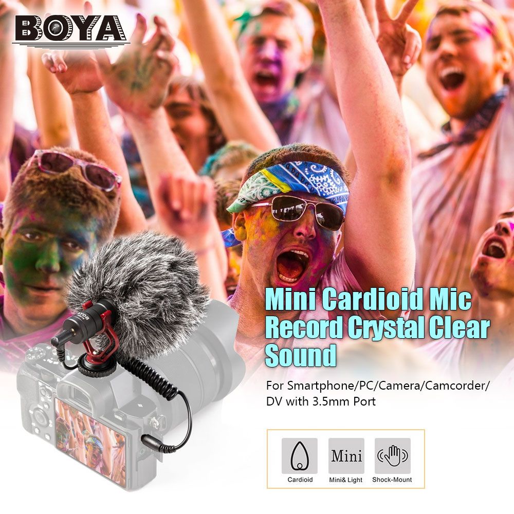 BY-MM1 Mini Cardioid Microphone Metal Electret