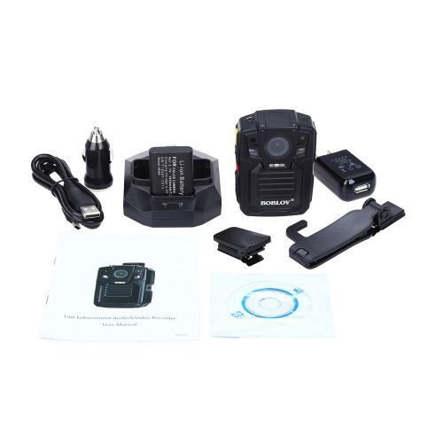 HD 1290P Police 33MP Security External IR Infrared Lens Body Worn Camera Night Vision Motion Detection Portable Personal( 32GB With Lens)( )