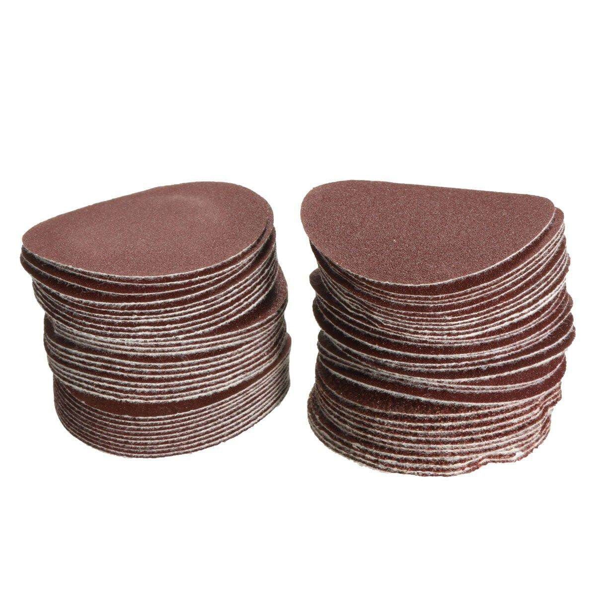 60Pcs Mix Grit Sanding Discs 2INCH 1Pc Backer 50MM Polishing Machine Sander M6 New M6