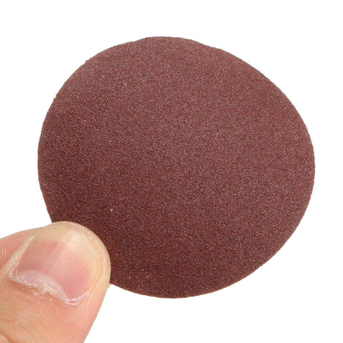 60Pcs Mix Grit Sanding Discs 2INCH 1Pc Backer 50MM Polishing Machine Sander M6 New M6