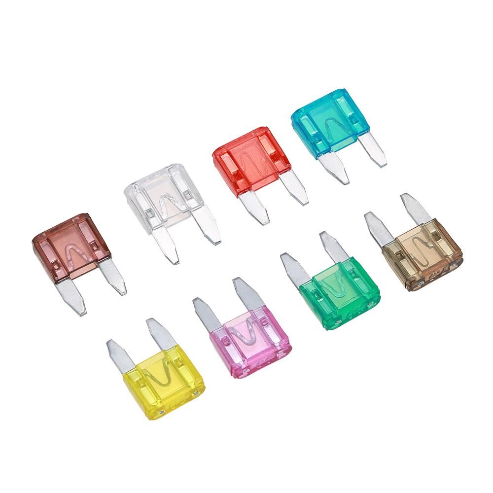 100pcs Mini Blade Fuses Auto Car Truck Assortment Fuse Kit 2A 3A 5A 7.5A 10A 15A 20A 25A 30A 35A