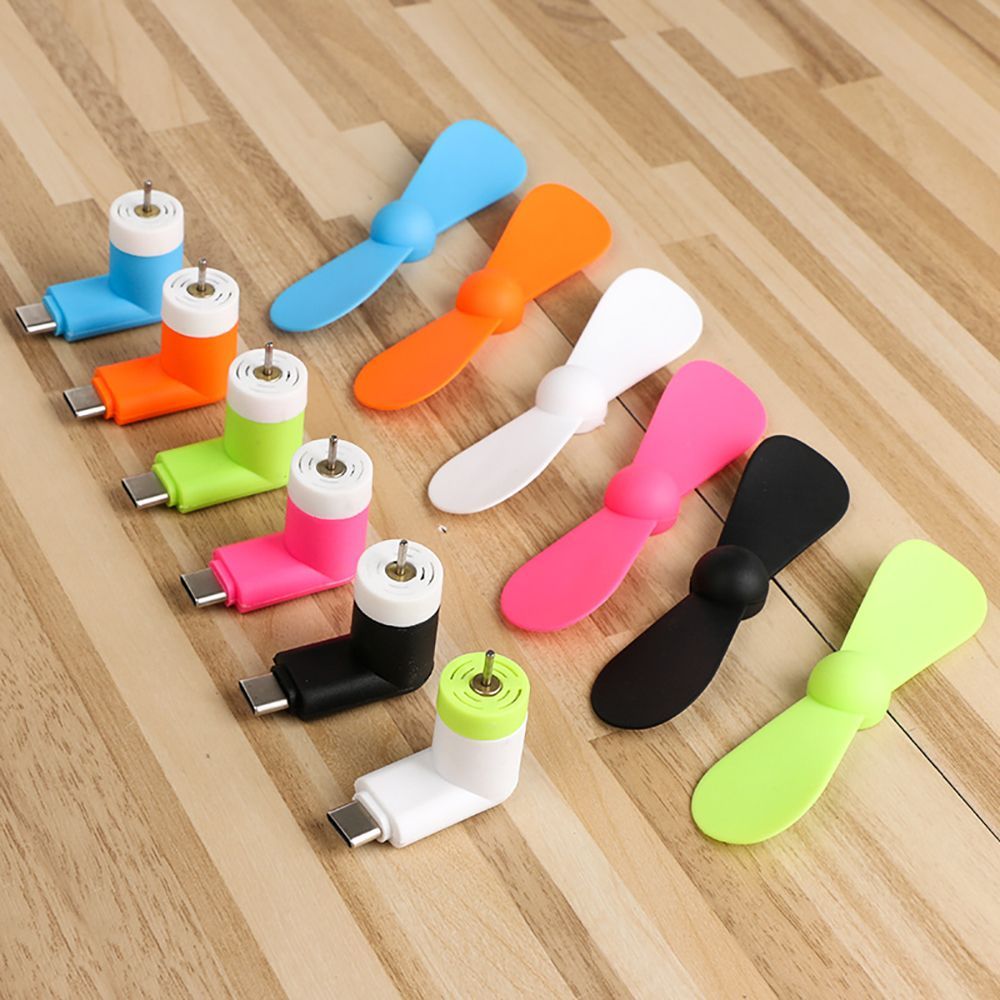 Creative Mini Portable Micro Fan Mobile Phone Mini Fan Charging Treasure Fan USB Gadget Cooling Fans For Type-C Android