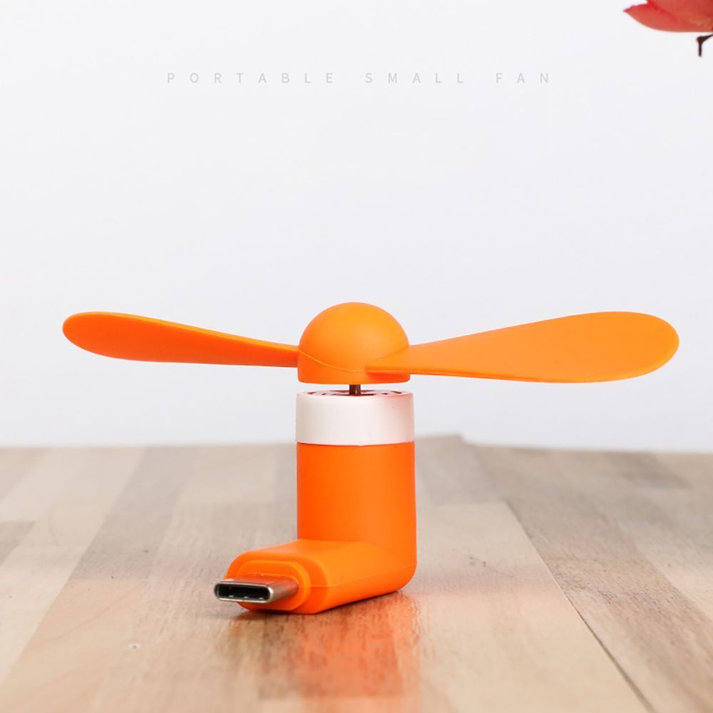 Creative Mini Portable Micro Fan Mobile Phone Mini Fan Charging Treasure Fan USB Gadget Cooling Fans For Type-C Android