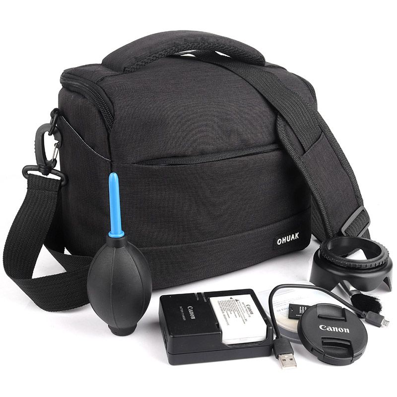 Camera Bag Case For Canon EOS Rebel T7i T6i T6s T6 T5i T5 T4i T3i T3 T2i T1i XTi XSi XT XS SL1 SL2 750D 100D 600D 1300D M100 M50