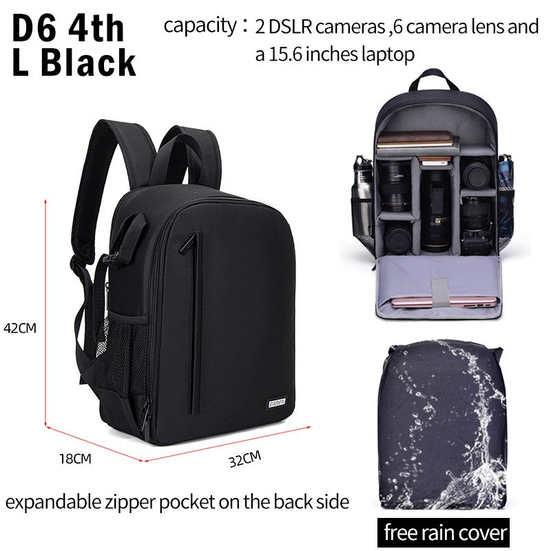 Professional Camera Backpacks Water-resistant Large Capacity Bag For Digital DSLR Cameras Lens Laptop For Nikon Canon Sony