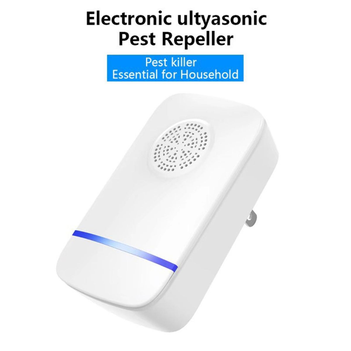 Ultrasonic Mosquito Repellent Mouse Rat Repeller Pests Insects Repelling Device Plug in Indoor Pest Control for Home Office Hotel Use