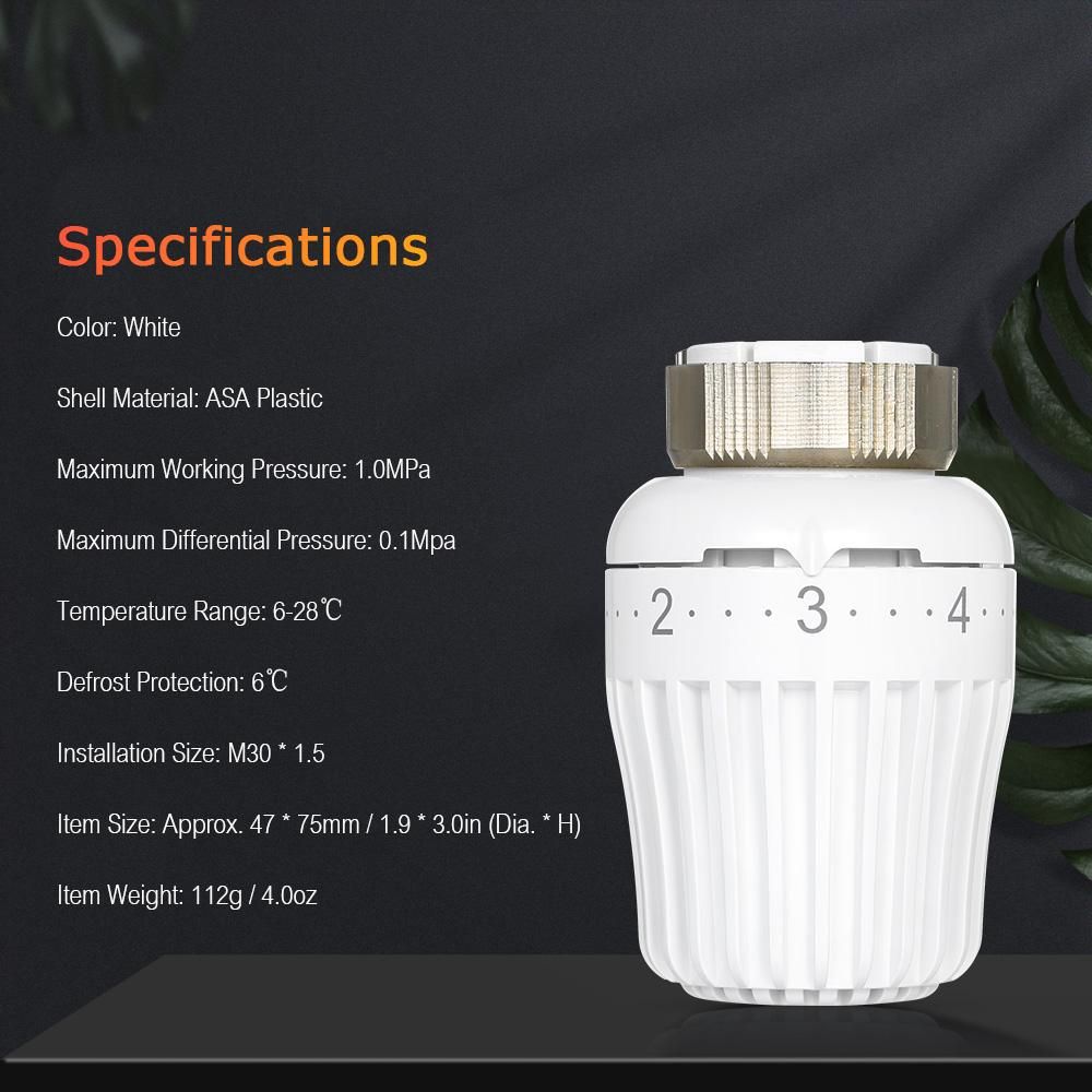 Thermostatic Radiator Valve Constant Temperature Controller Frost-proof Function Room Heating Device Indoor Temperature Control Room Thermostats