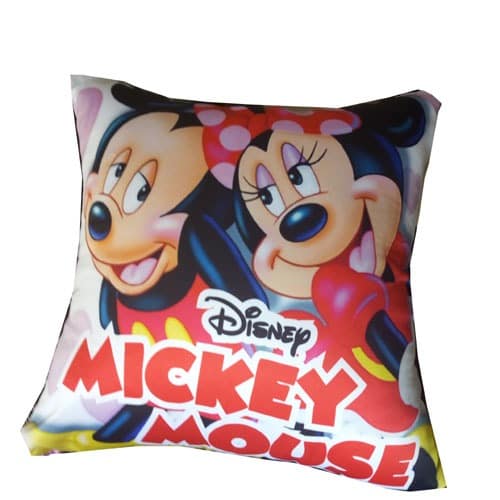 Mickey Mouse Print Throw Pillow -18