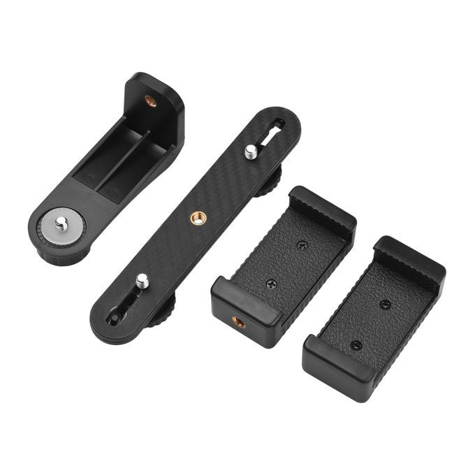 Double Phone Holder Tripod Mount Adapter Horizontal