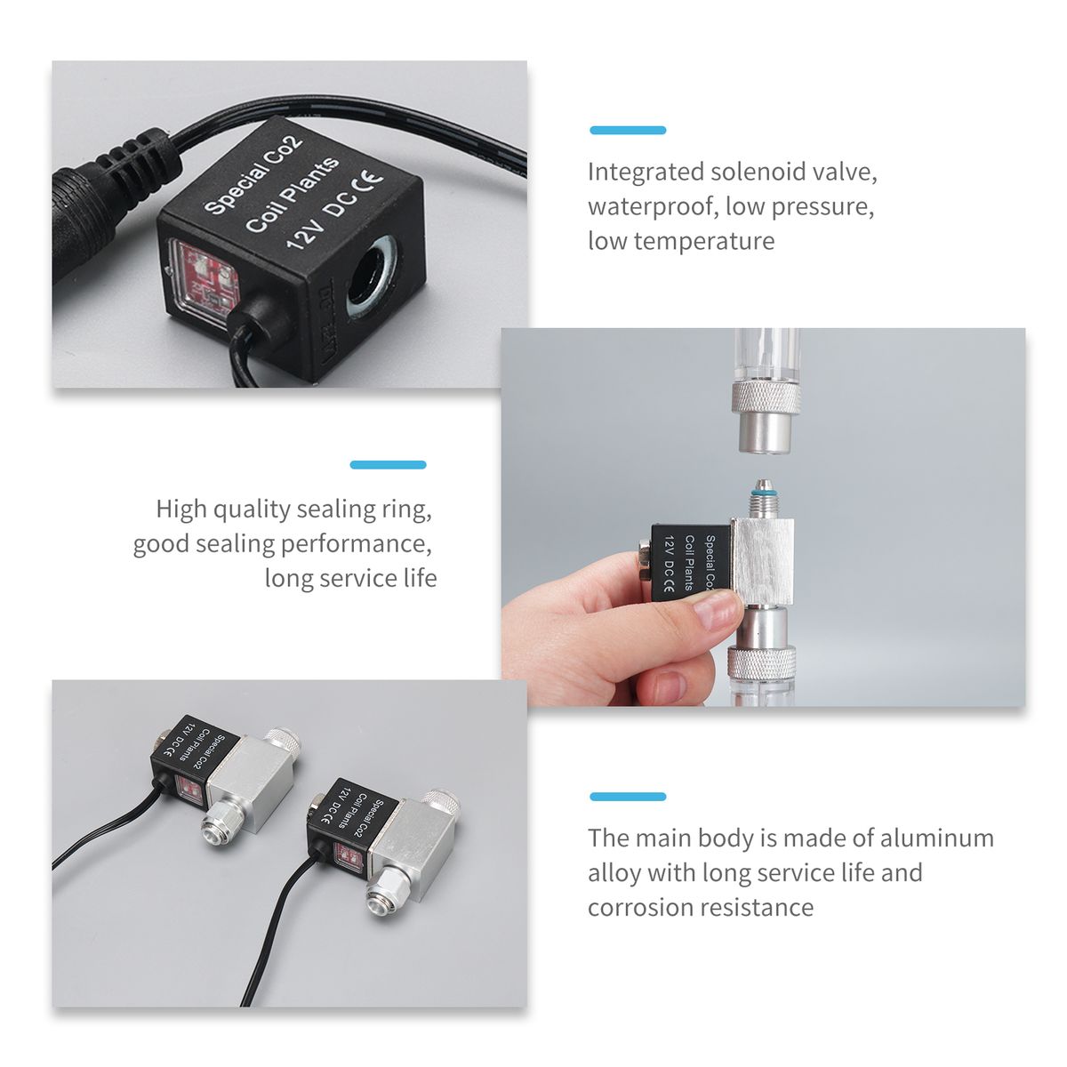 Solenoid Valve For Aquarium CO2 System Regulator DC 12V