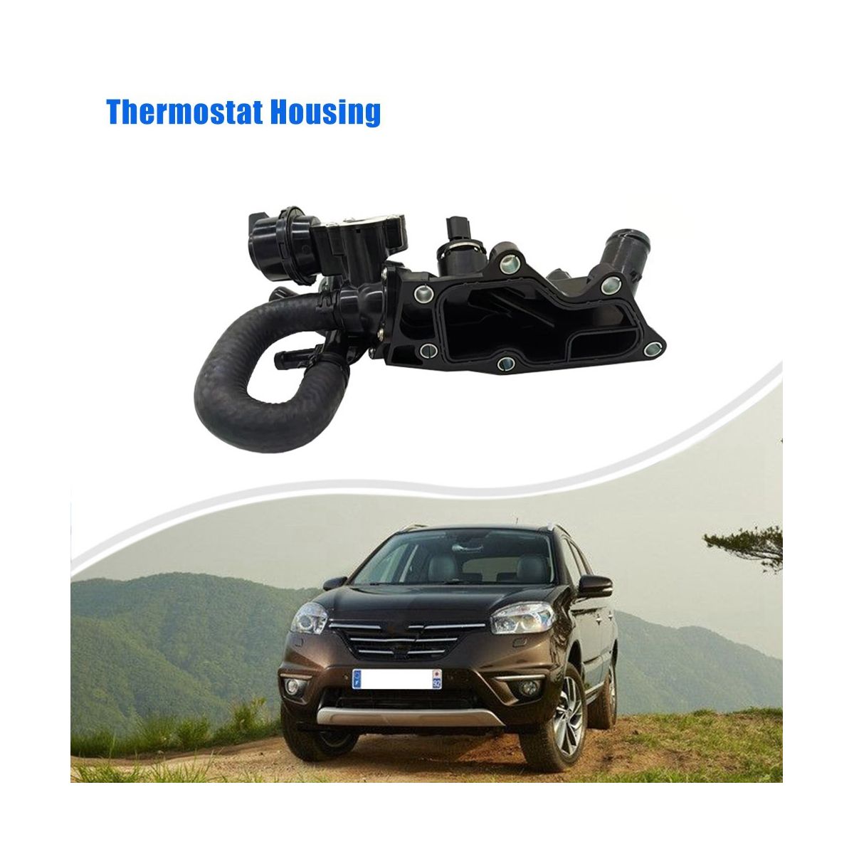110601560R Car Cooling System Thermostat Housing for Renault Kadjar Kangoo II 12 TCe 110600353R Auto Parts