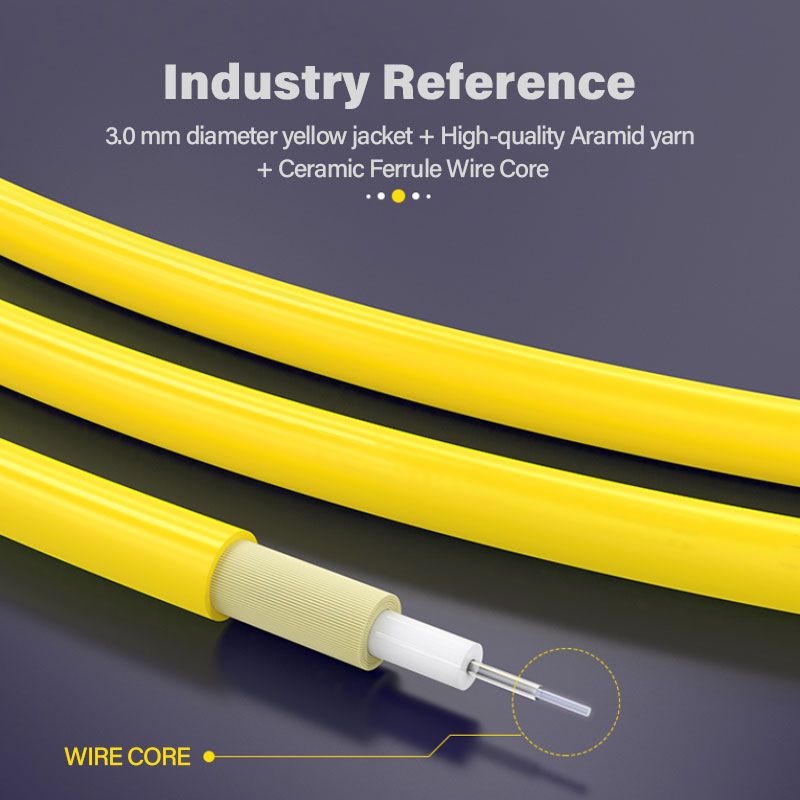 2PCS Simplex Single-mode Fiber Optic Patch Cable