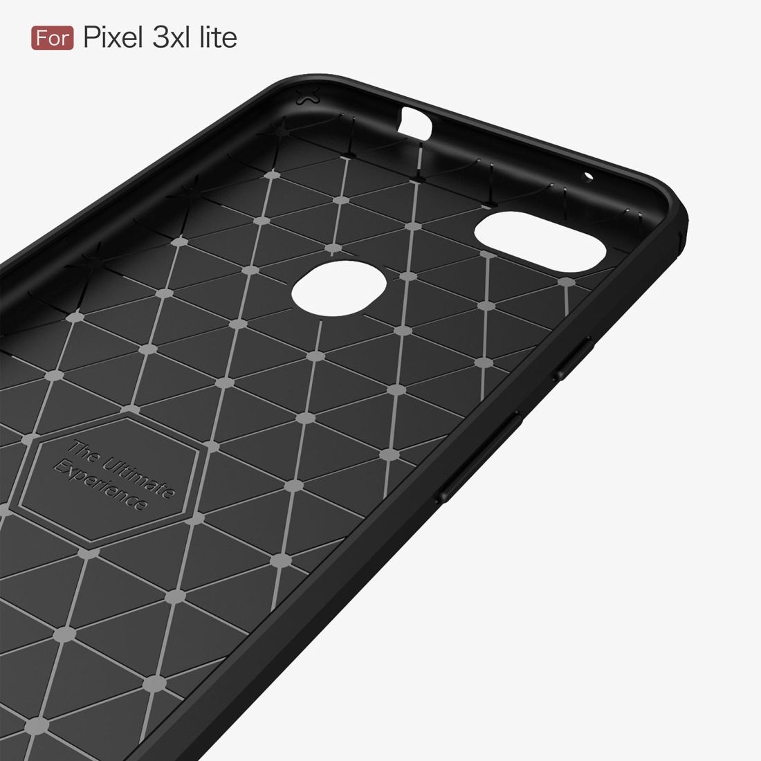 Brushed Texture Carbon Fiber Shockproof TPU Case For Google Pixel 3XL Lite(Navy Blue)