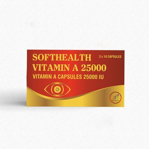 Vitamin A 25000IU Capsules - 3 X 10 Capsules