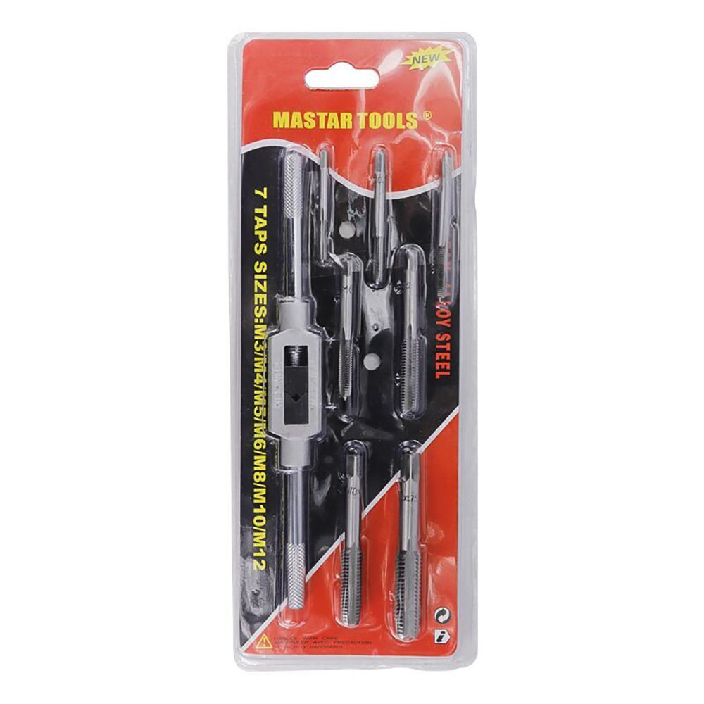 8pcs Thread Metric Machine Hand Screw Thread Plug Taps Set