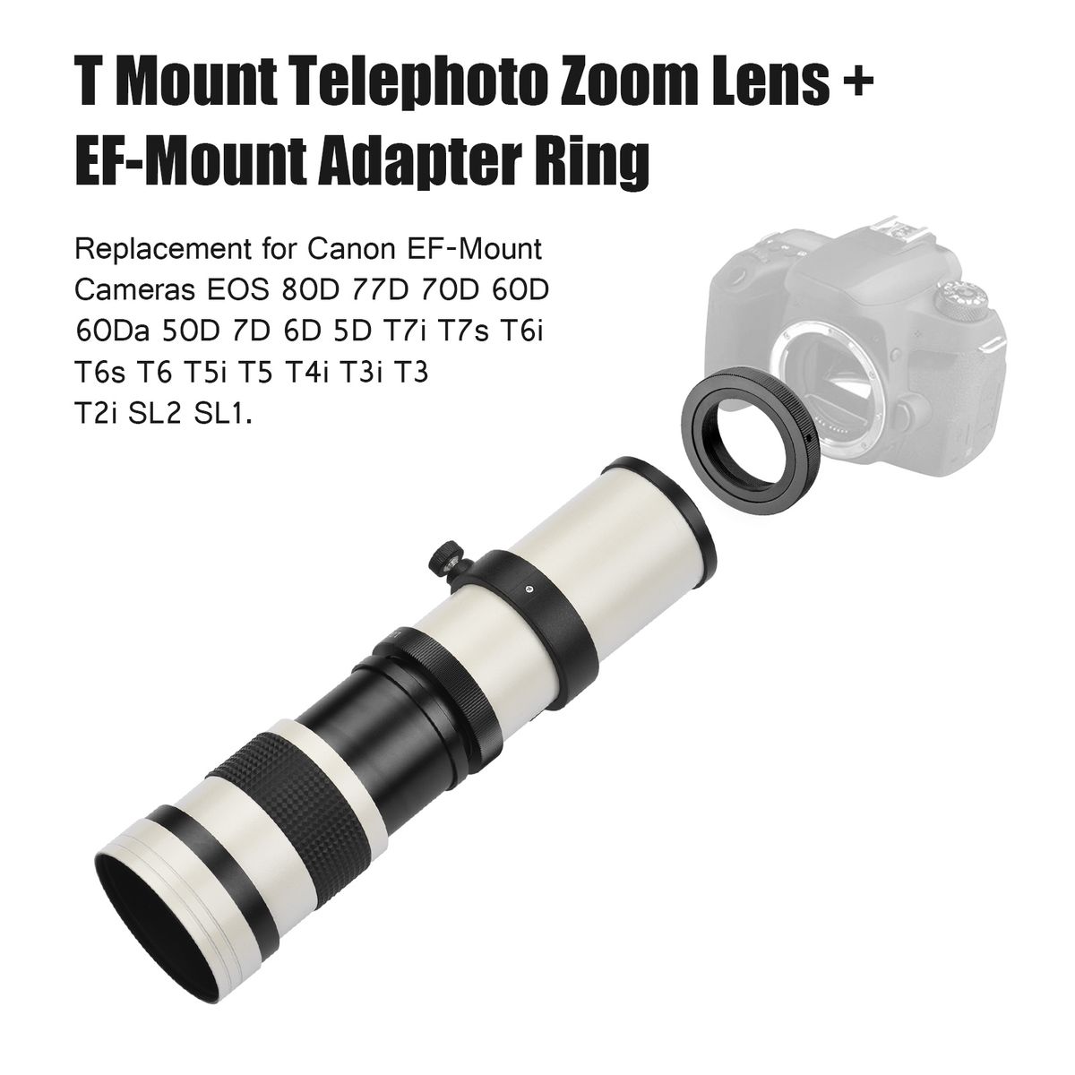 Camera MF Super Telephoto Zoom Lens F/8.3-16 420-800mm T
