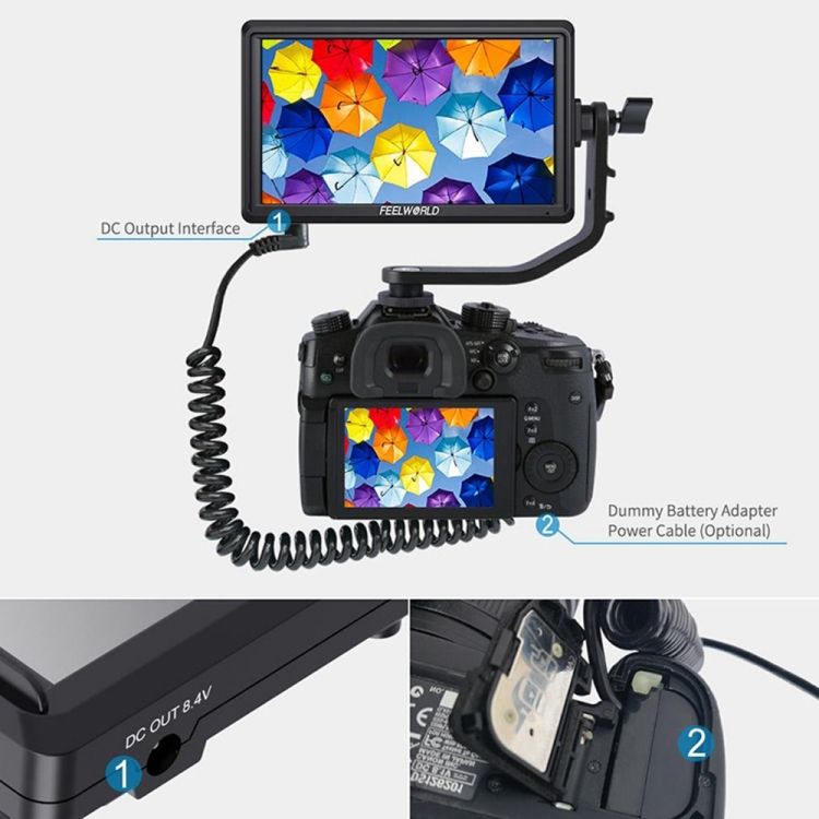 FEELWORLD FW568 V3 6 Inch 3D LUT DSLR Camera Field Monitor