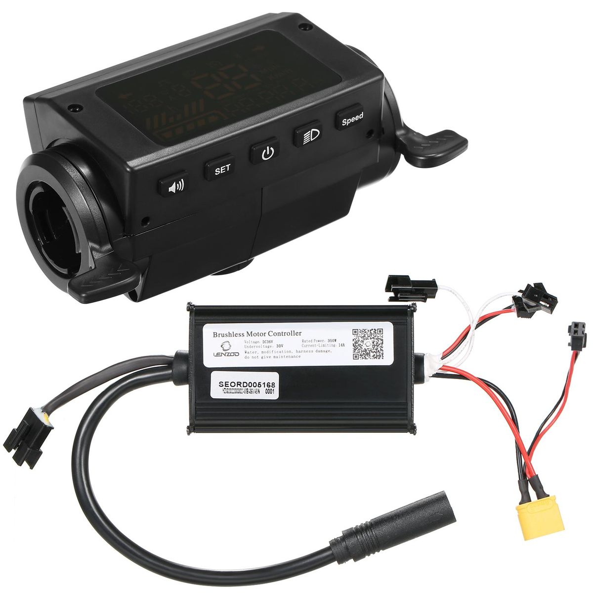 36V Brushless Motor Controller Thumb Handles Assembly Parts Replacement for 8 Inch Kugoo S1/S2/S3 for ETWOW Electric Scooter