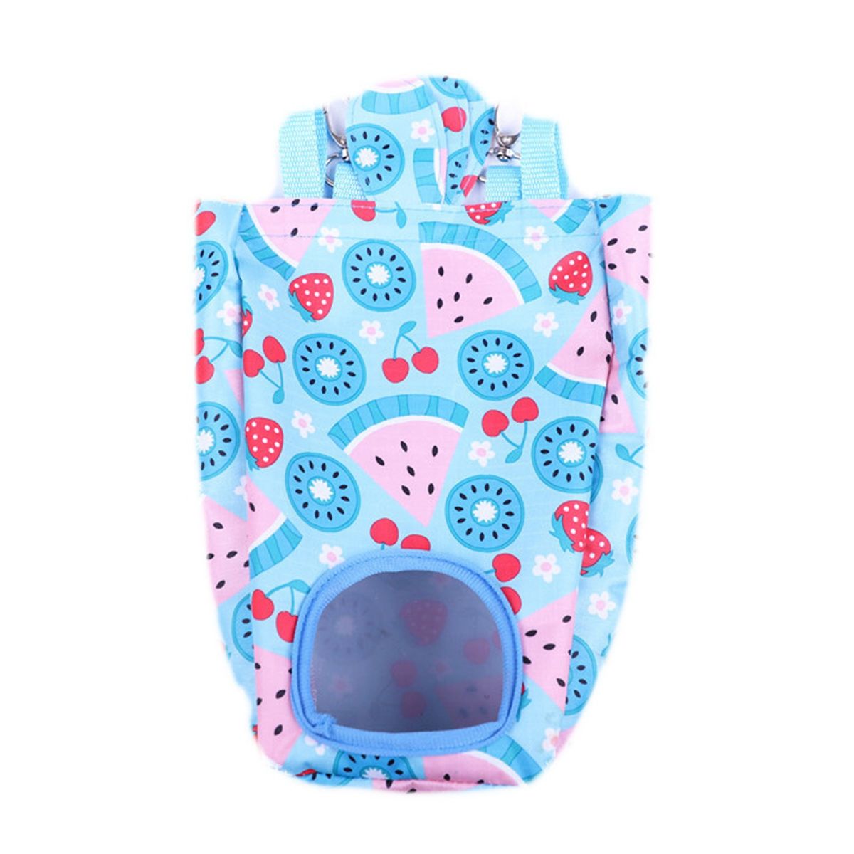 Pet Hay Bag Chinchilla Hanging Hay Bag Food Dispenser Sky Blue
