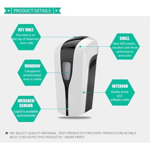 1000ml Sanitizer Dispenser Automatic Soap Dispenser Touchless Hand Sanitizer Dispenser/washroom Alcohol Spray Disinfectant Hand Sanitizer Dispenser Machine