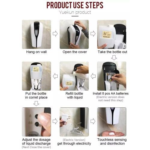 1000ml Sanitizer Dispenser Automatic Soap Dispenser Touchless Hand Sanitizer Dispenser/washroom Alcohol Spray Disinfectant Hand Sanitizer Dispenser Machine