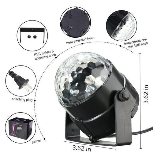 Remote Control LED Crystal Ball Lamp