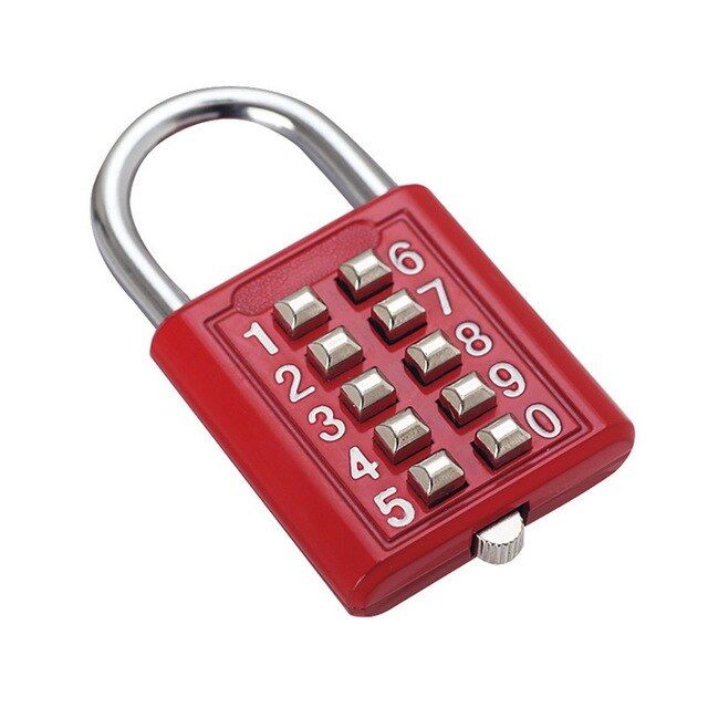 Mechanism Zinc Alloy Anti-theft Digit Push Password Lock