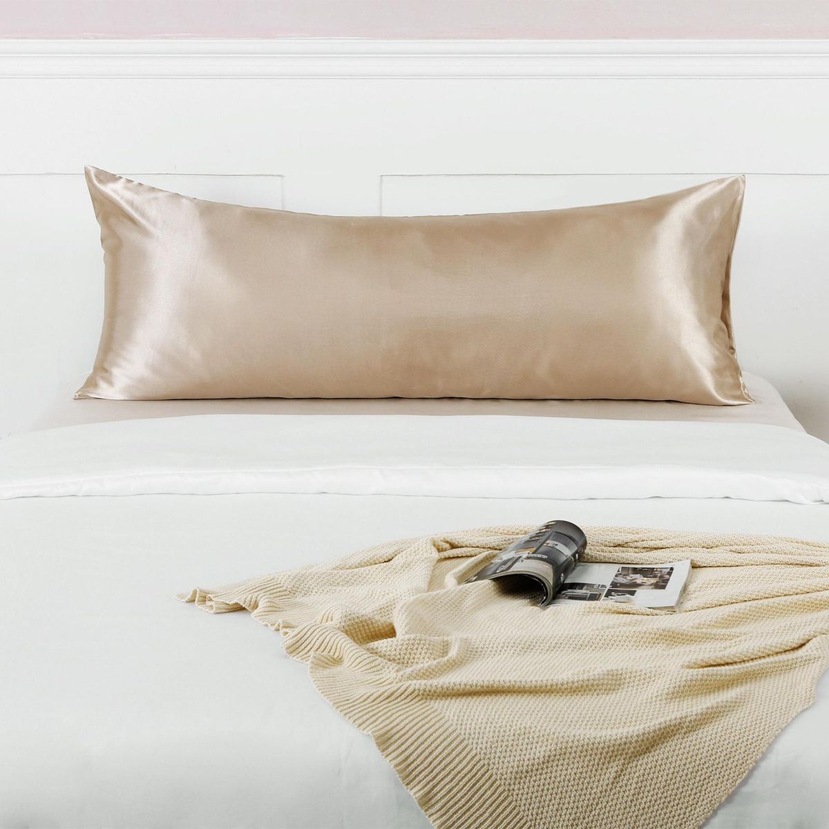 Long Pillowcase Pillow Protector Case Breathable For Khaki