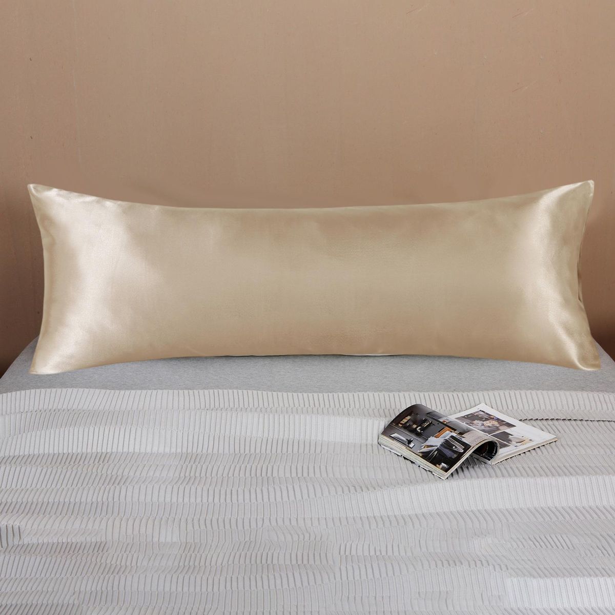 Long Pillowcase Pillow Protector Case Breathable For Khaki