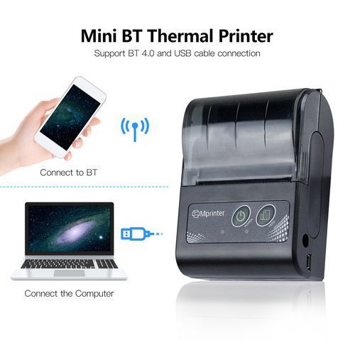 Portable 58mm Wireless BT Thermal Receipt Printer