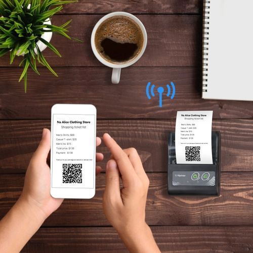 Portable 58mm Wireless BT Thermal Receipt Printer