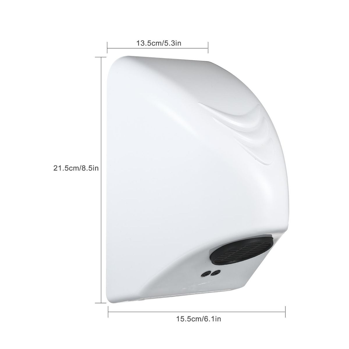 Automatic Commercial Hand Dryer 600W Electric Hand Dryers Household Hand-Drying Device Bathroom Warm Wind Hand Blower Plastic Cover
