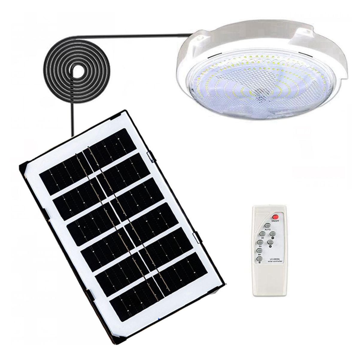 65W 60LEDs Solar Ceiling Light Interior Decoration Light