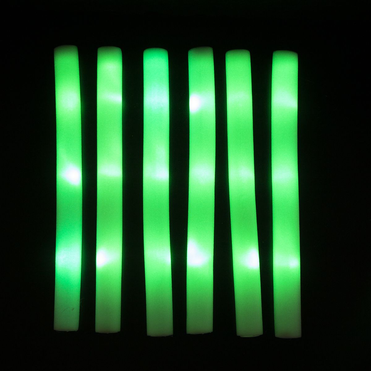 LED Foam Stick Colorful Flashing Batons 48cm Red-Green