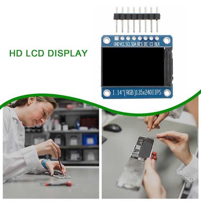1.14 In Hes TFT Display IPS L D Display Module ST7789 135 * 240   S Reen-blue