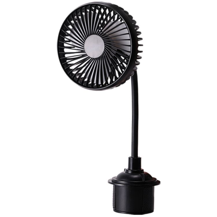 12V/24V High Wind Cooling USB Car Cup Holder Single Head Fan