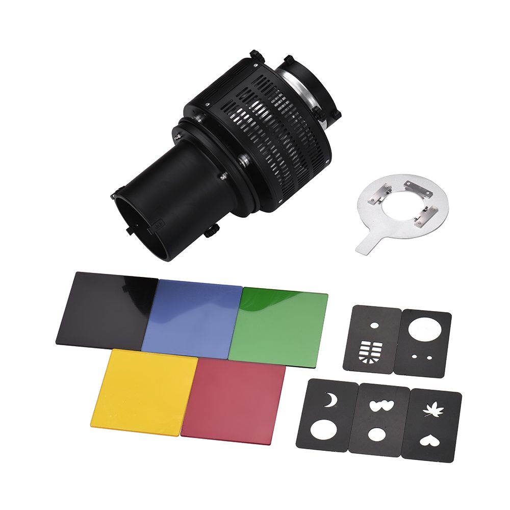 Metal Bowens Mount Focusing Snoot Reflector Flash Diffuser