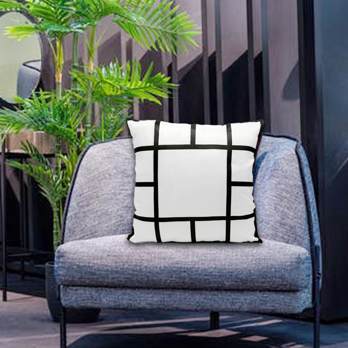 Sublimation Blank Panel Pillow Case Sofa Couch Bedroom Home 13 Grids