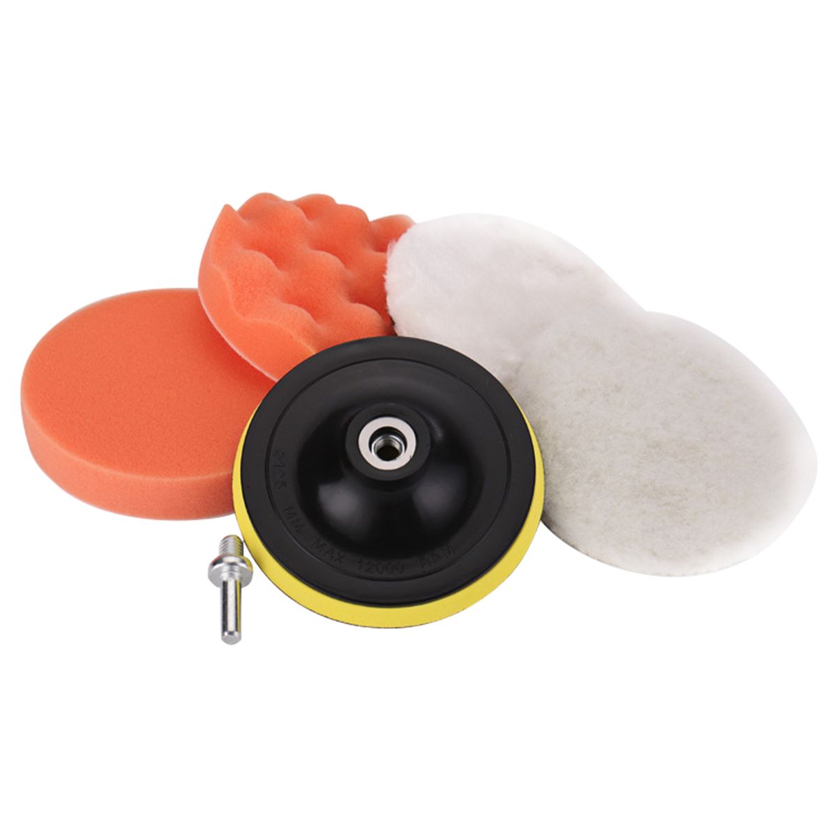 Car Foam Drill Buffing Pad Polishing Pad Kit 6 Pcs 4 Inch
