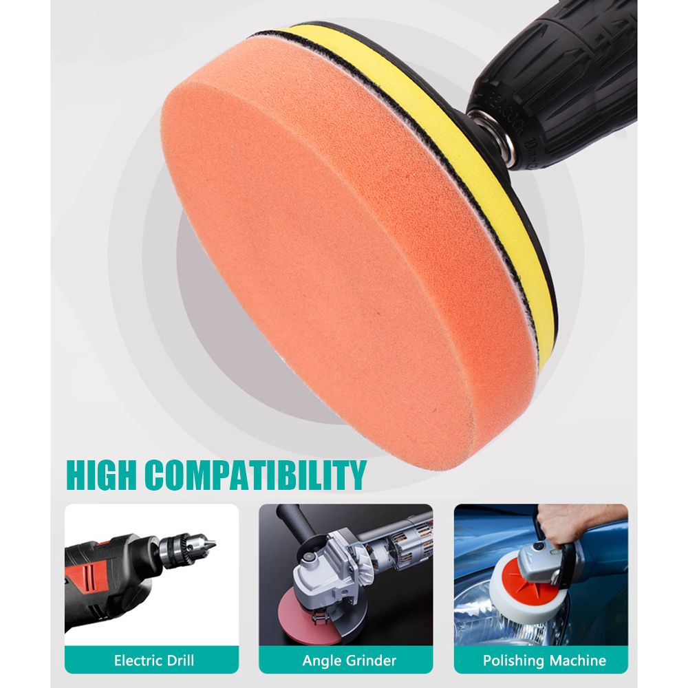Car Foam Drill Buffing Pad Polishing Pad Kit 6 Pcs 4 Inch