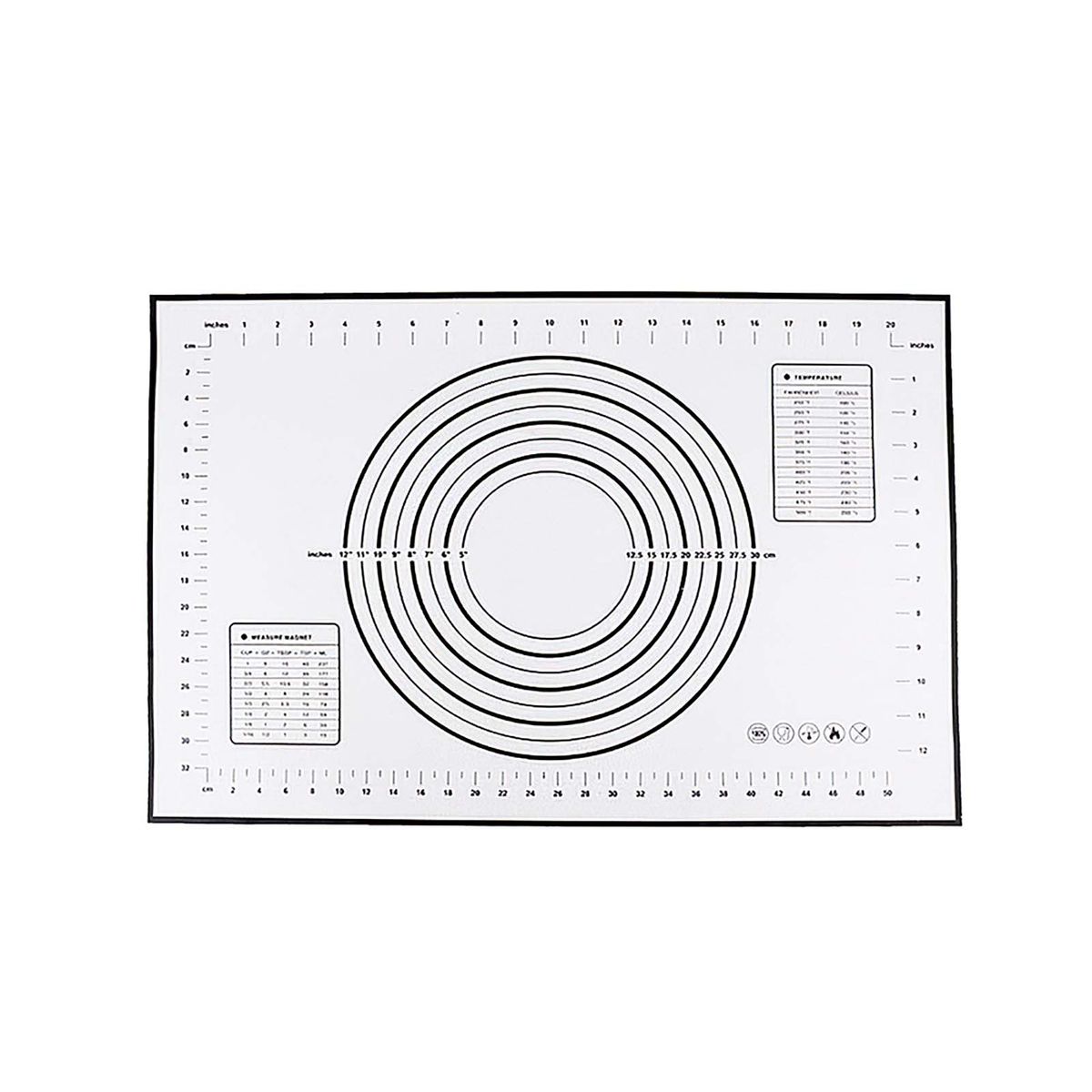 Silicone Baking Mat Dough Maker Pad With Measurements