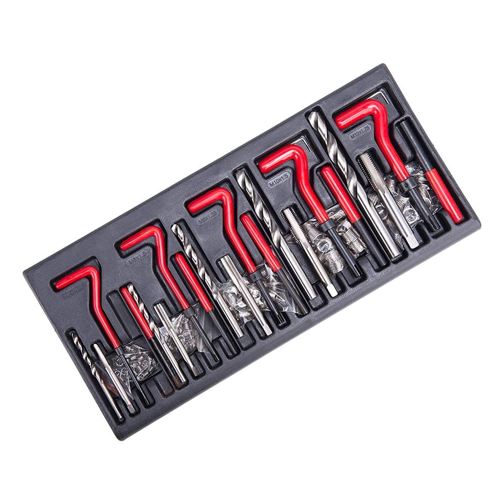 131Pcs Stripped Thread Rethread Helicoil Repair Kit Set