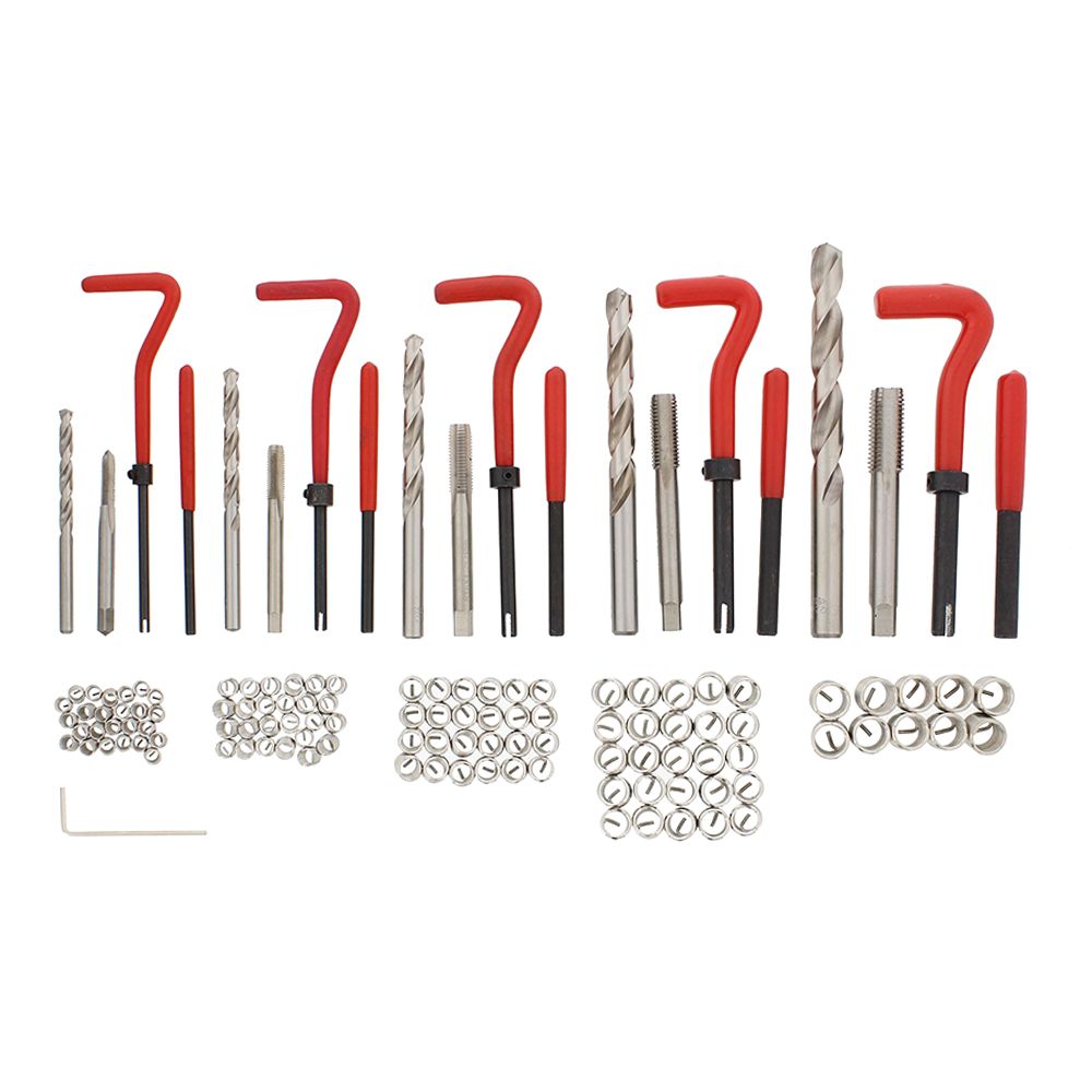 131Pcs Stripped Thread Rethread Helicoil Repair Kit Set