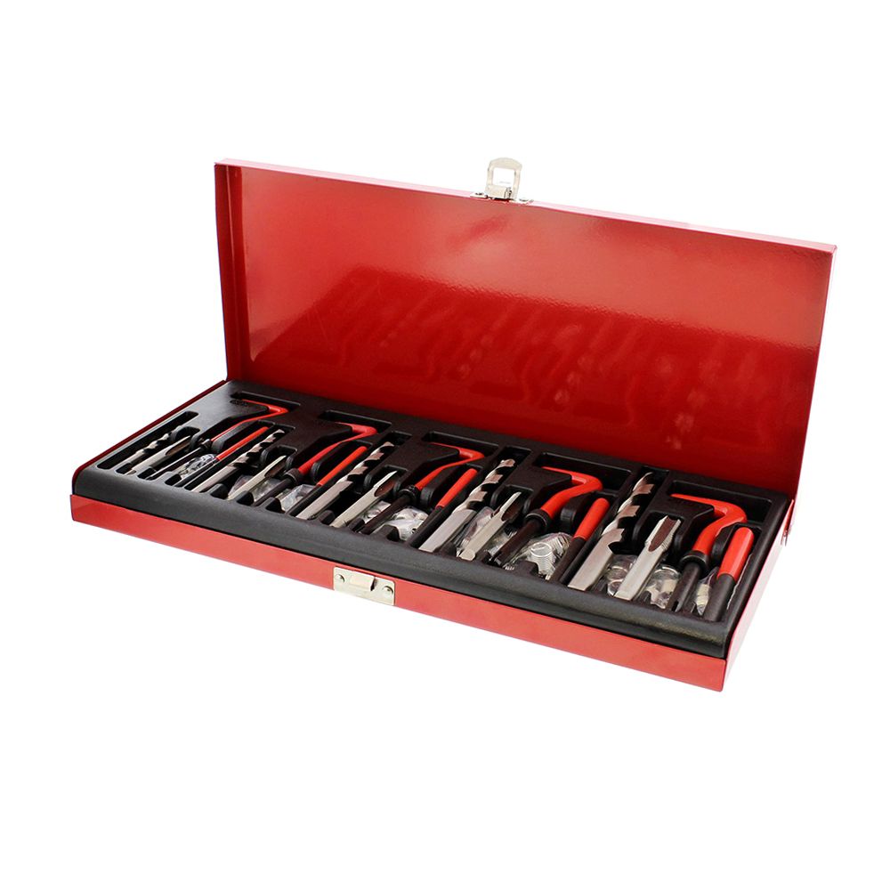 131Pcs Stripped Thread Rethread Helicoil Repair Kit Set