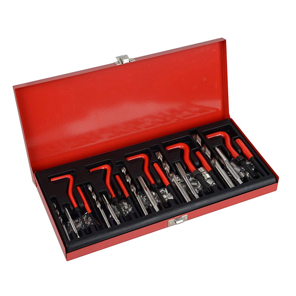 131Pcs Stripped Thread Rethread Helicoil Repair Kit Set