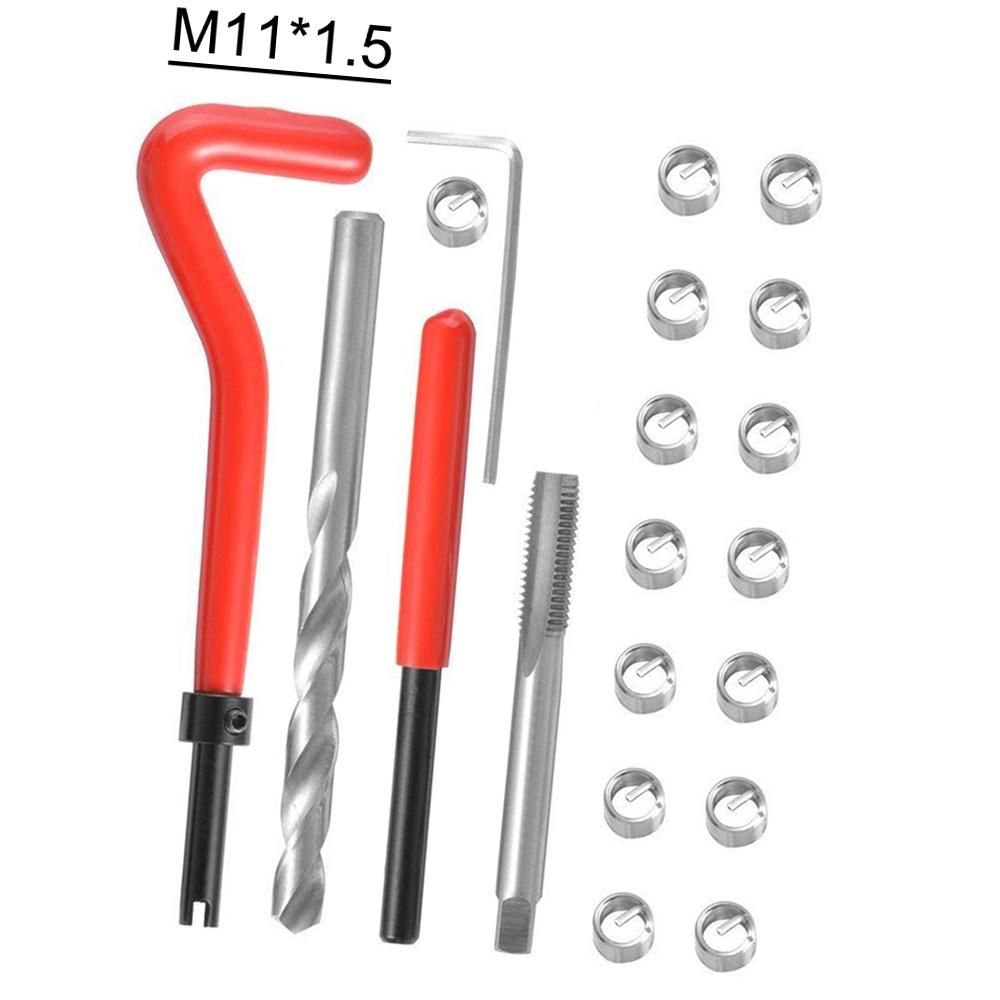 20Pcs Metric Thread Repair Insert Kit M3 M4 M7 M9 M11 Car Pro Coil Tool M11*1.5