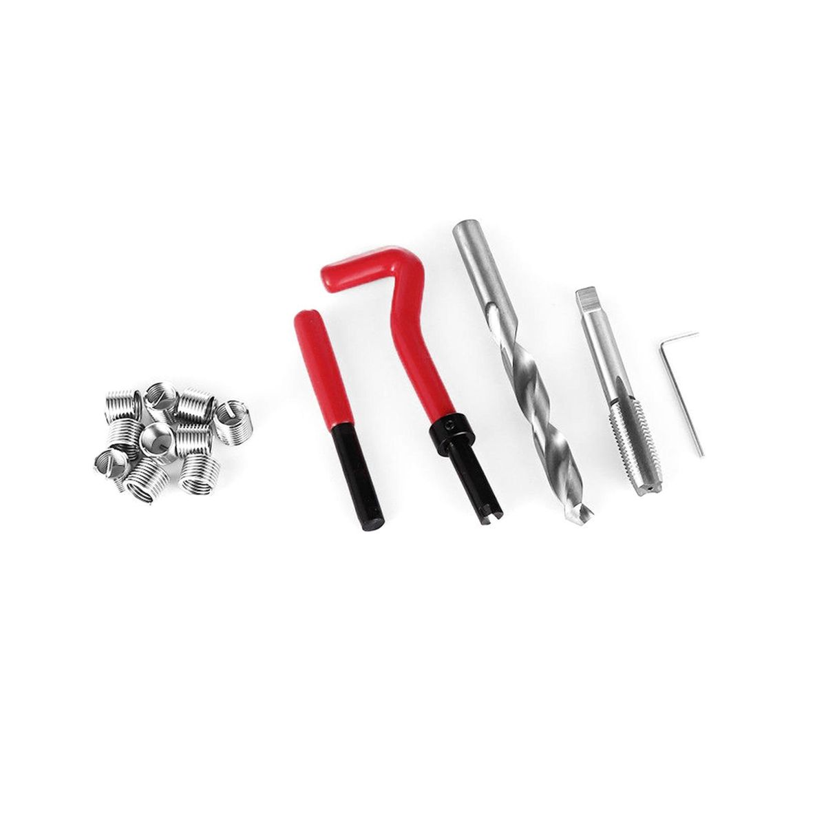 15Pcs Metric Thread Repair Insert Kit M5 M6 M8 M10 M12 M14 Helicoil Car Pro Coil Tool   M12 * 1.75