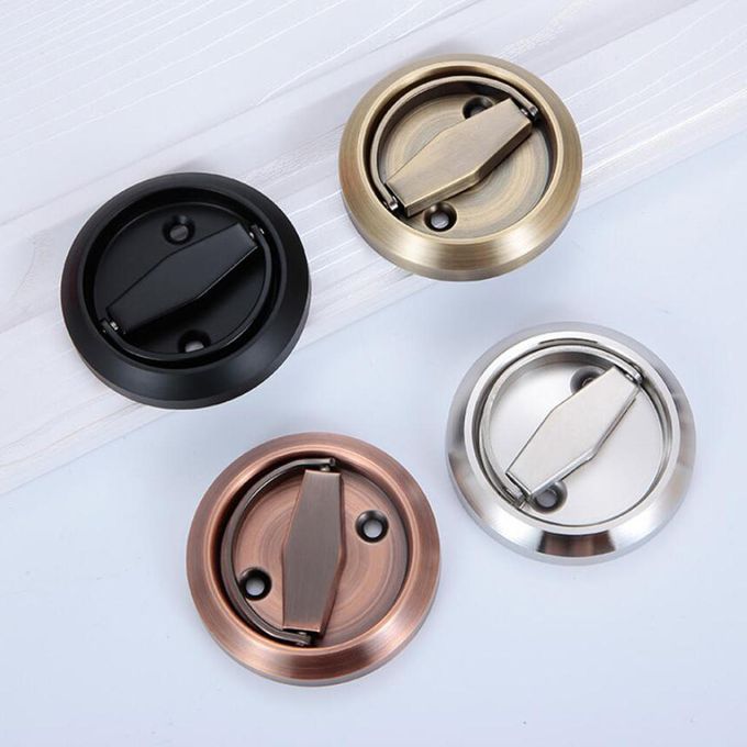 Stainless Steel Recessed Cup   Flush Pull Handle Invisible Door Bronze